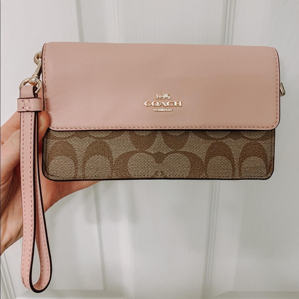 Coach Foldover Wristlet Wallet